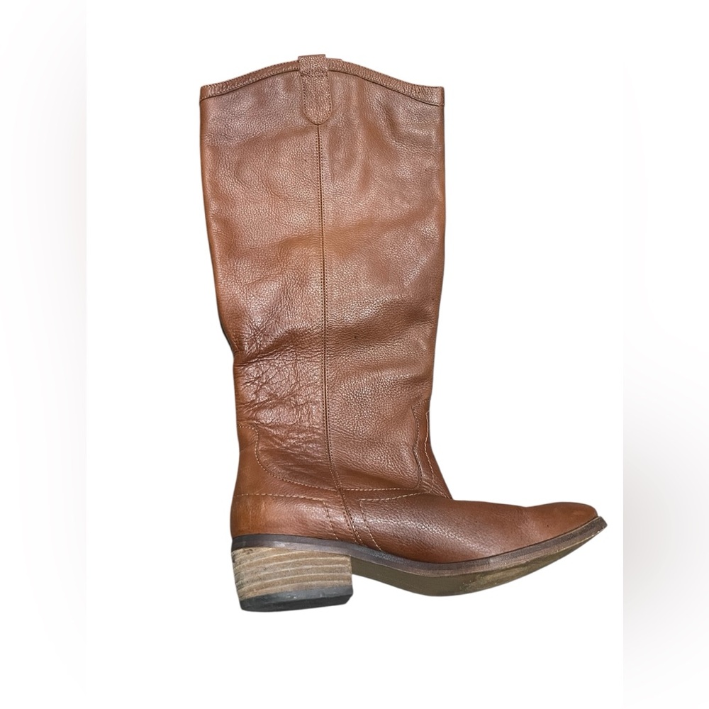Franco Fortini Winchester Brown Leather Tall Pull On Riding Boots Women’s Sz 9M